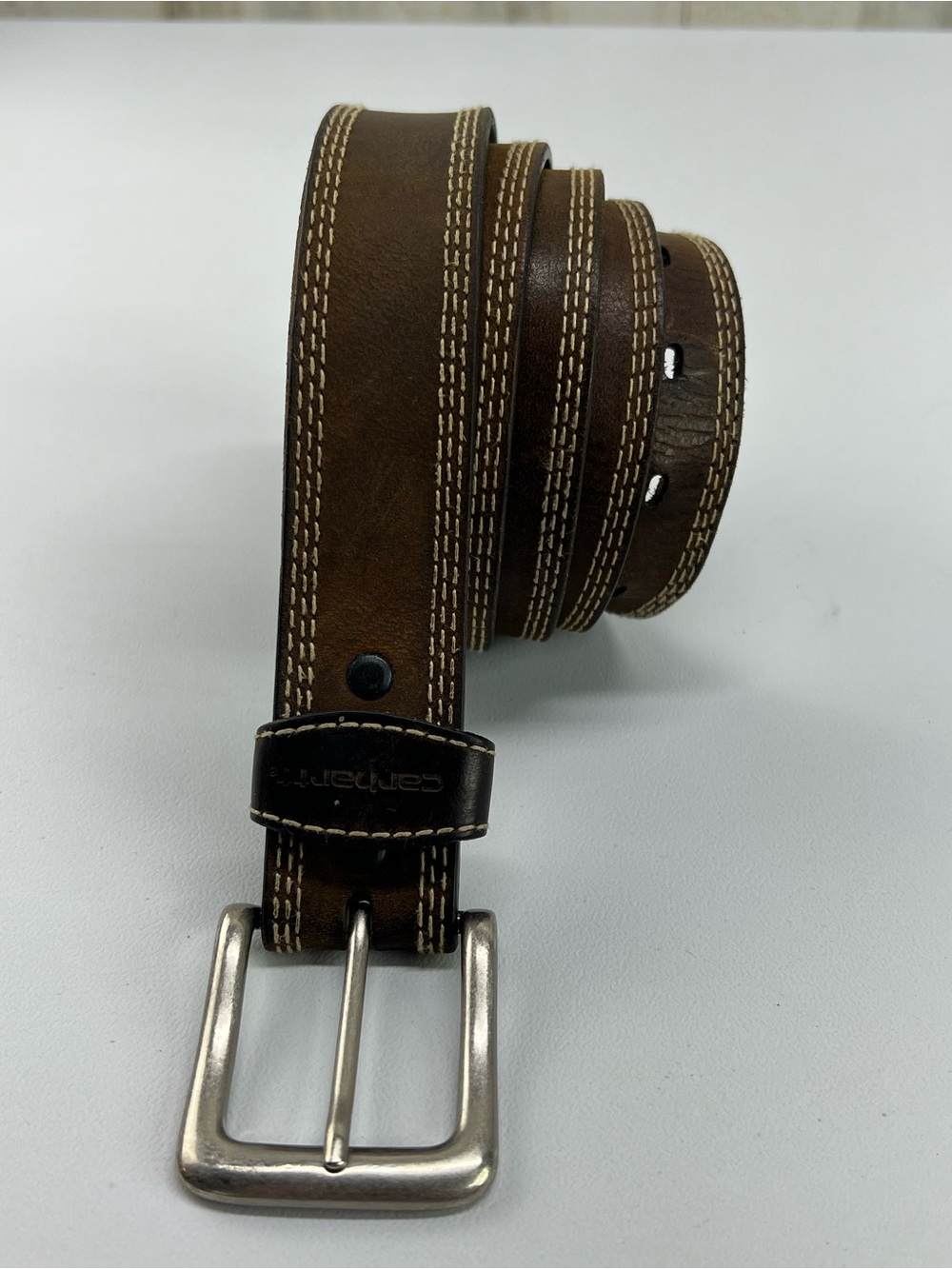 Carhartt Men’s Brown Leather Belt Size 52